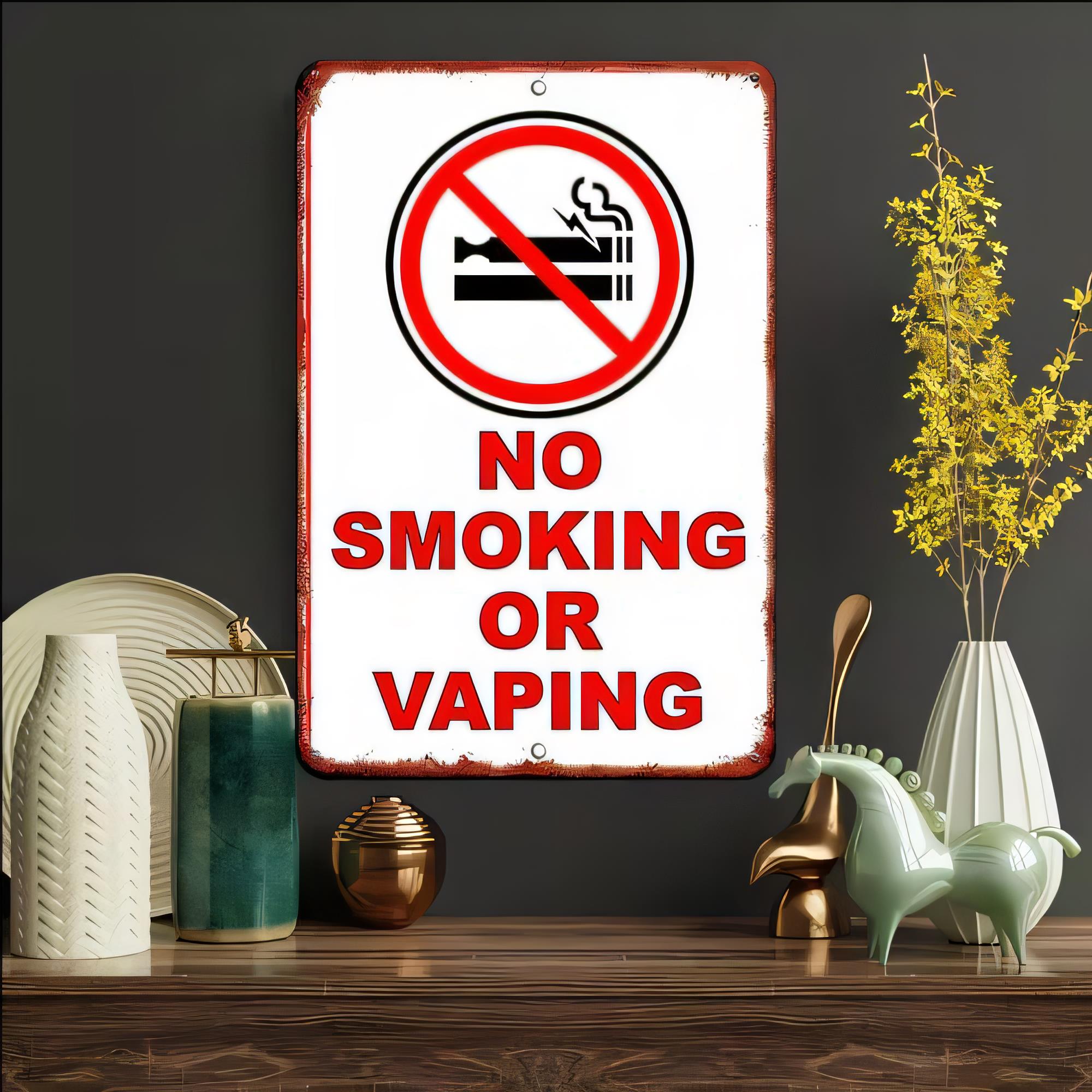 Blechschild 'Nichtraucher- und – Vape Decoration Bewertung und Preis